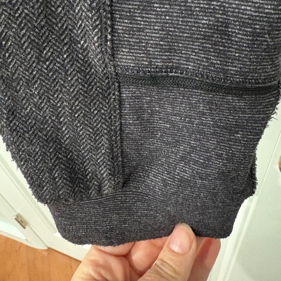 Lululemon Base Runner Pant Heathered Herringbone Heathered Black Black - Picture 11 of 13